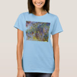 ウィステリア（右半分）by Claude Monet Tシャツ<br><div class="desc">クロード・モネのウィステリア（右半分）(1917-1920)はヴィンテージ印象派のアート素晴らし自然で絵画、大きなフローラ静止期の右半分を特集絵画した。フランスのジヴェルニーにある彼の庭から絵を描の春でモネが描いた一連の藤の花の絵の一部。アーティストについて：クロード・モネ(1840-1926)は印象派の運動の創始者であフランスのり絵画、その絵画の大部分は「空中に浮かぶ」（野外に浮かぶ）スタイル印象派の風景である。</div>