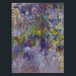 ウィステリア(離れ半分)by Claude Monet ノートブック<br><div class="desc">クロード・モネのウィステリア(1917-1920)は、ヴィンテージの印象派の素晴らし美術スチル絵画ライフのフローラで、大きな作品の半分を取り上げ絵画てい離れる。フランスのジヴェルニーの庭でモネが描いた春の季節の藤の花の画の一部です絵を描。アーティストについて：クロード・モネ(1840-1926)は印象派の運動の創始者であフランスのり絵画、その絵画の大部分は「空中に浮かぶ」（野外に浮かぶ）スタイル印象派の風景である。</div>