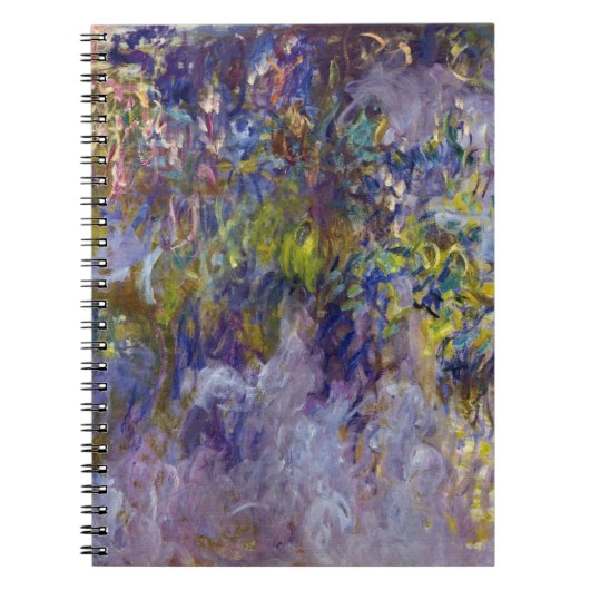 ウィステリア(離れ半分)by Claude Monet ノートブック (正面)