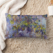 ウィステリア(離れ半分)by Claude Monet ランバークッション (ブランケット)