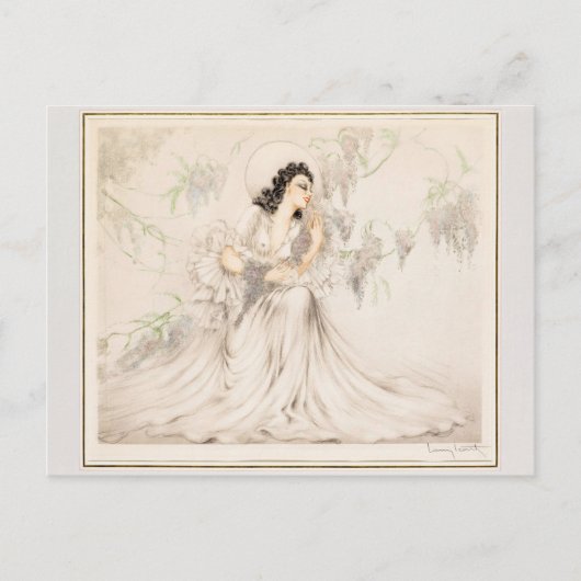 ウィステリア、1940年ルイ・イカルト ポストカード (正面)