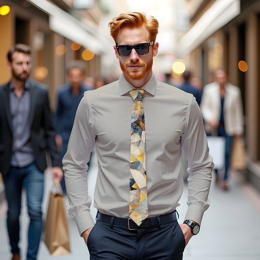 ウィスパリングウィンズ抽象芸術アートタイ ネクタイ