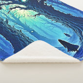 ウィスパリングウッズ暗いファンタジー シェルパブランケット (3/4)