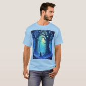 ウィスパリングウッズ暗いファンタジー Tシャツ (正面フル)