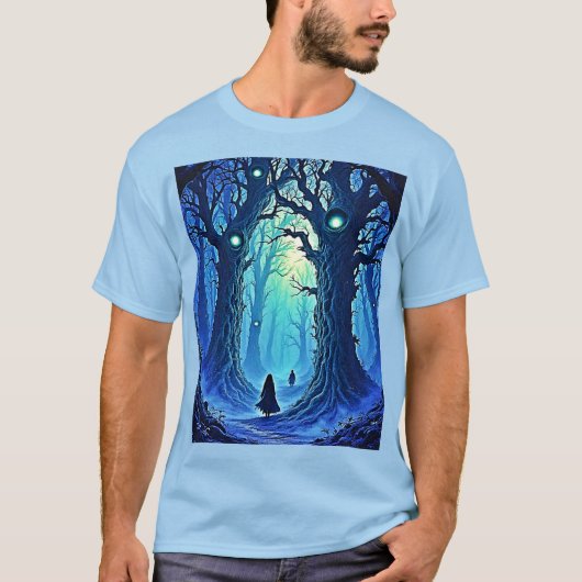 ウィスパリングウッズ暗いファンタジー Tシャツ (正面)
