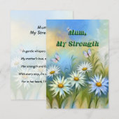 ウィスパリングデイジーカード サンキューカード (正面/裏面)