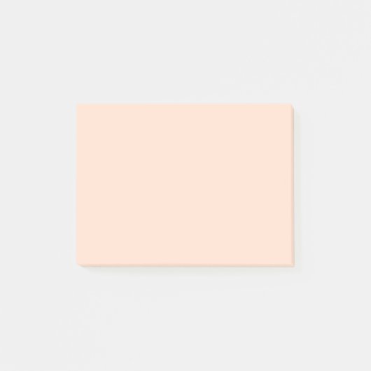 ウィスパリングピーチ無地のカラー ポストイット (正面)