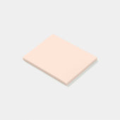 ウィスパリングピーチ無地のカラー ポストイット (アングル)