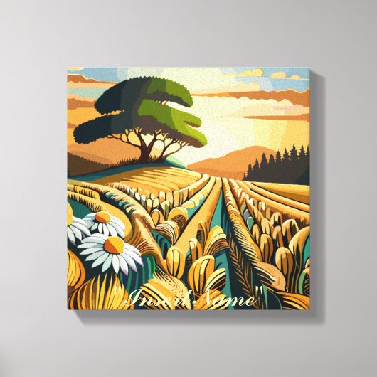 ウィスパリング小麦 キャンバスプリント (正面)