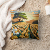 ウィスパリング小麦 クッション (ブランケット)