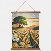 ウィスパリング小麦 吊り下げ型タペストリー (正面)