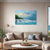 ウィスパリング滝 – 平和な風景 キャンバスプリント