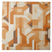 ウィスパリング風の繊細なアプリコット波 タイル (正面)