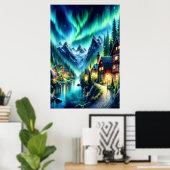 ウィスパリング・ウッズの魅惑のキャビン ポスター (ホームオフィス)