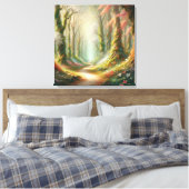 ウィスパリング・ウッズ:エンチャントが発表 キャンバスプリント (インサイチュ (寝室))