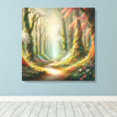 ウィスパリング・ウッズ：エンチャントが発表 キャンバスプリント (インサイチュ (ウッドフロア))