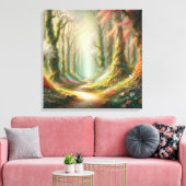 ウィスパリング・ウッズ：エンチャントが発表 キャンバスプリント (インサイチュ (リビング))