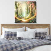 ウィスパリング・ウッズ：エンチャントが発表 キャンバスプリント (インサイチュ (寝室))