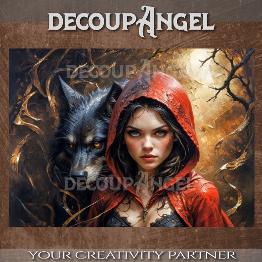 ウィスパリング・ウッズ – リトル・レッドとブラック・オオカミ 薄葉紙