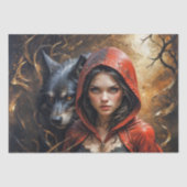 ウィスパリング・ウッズ – リトル・レッドとブラック・オオカミ 薄葉紙 (正面)