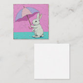 ウィスパーお洒落:共有の夢と秘密バニー ノートカード (正面/裏面)