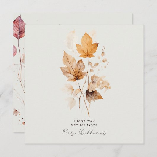 ウィスパーズ秋ブライダルシャワークリームサンキュー (正面/裏面)