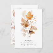 ウィスパーズ秋ブライダルシャワー サンキューカード (正面/裏面)