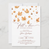 ウィスパーズ秋ベビーシャワー招待状 招待状 (正面)