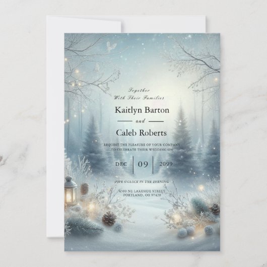 ウィスパーズ・オブ・ザ・ウィンター・至 招待状 (正面)