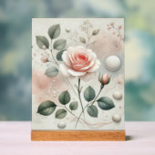 ウィスパーバラ – 夢のような水の色のエレガンス アクリルサイン (ニュートラル)