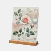 ウィスパーバラ – 夢のような水の色のエレガンス アクリルサイン (傾斜)