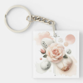 ウィスパーバラ – 夢のような水の色のエレガンス キーホルダー