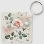 ウィスパーバラ – 夢のような水の色のエレガンス キーホルダー (裏面)