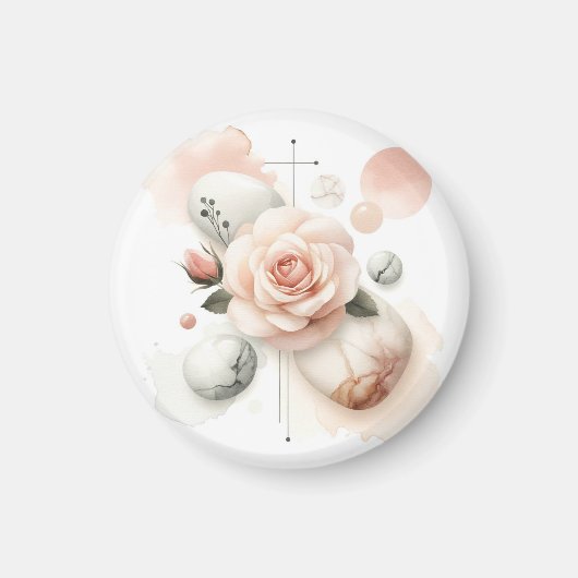 ウィスパーバラ – 夢のような水の色のエレガンス マグネット (正面)