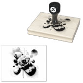 ウィスパーバラ – 夢のような水の色のエレガンス ラバースタンプ (押印)