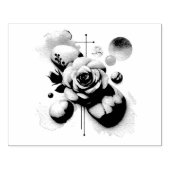 ウィスパーバラ – 夢のような水の色のエレガンス ラバースタンプ (インプリント)