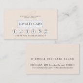 ウィスパーピンクエレガントミニマルロイヤリティカード ロイヤリティカード (正面/裏面)