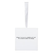 ウィスパーブルーモルフォバタフライ キューブオーナメント (右)