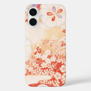 ウィスパー桜日本の:繊維デザイン iPhone 16ケース