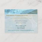 ウィスパー3D抽象芸術フラクタル実在エステート弁護士 名刺 (裏面)