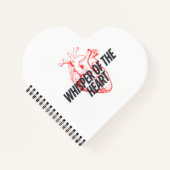 ウィスパー・オブ・ザ・ハート – ミニマエレガントリスト ノートブック (正面)