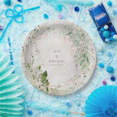 ウィスパー&赤面結婚ズ9インチディナープレート ペーパープレート (パーティー)