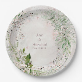 ウィスパー&赤面結婚ズ9インチディナープレート ペーパープレート