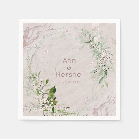 ウィスパー&赤面結婚2のカクテルナプキン スタンダードカクテルナプキン (正面)