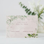 ウィスパー&赤面2結婚's No Meal Choice RSVPカード (スタンド正面)