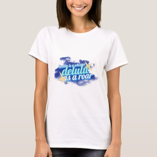 ウィスパーT感動的シャツで怒鳴る Tシャツ (正面)