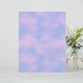 ウィスピーなピンクの雲と星のスクラップブック紙 (スタンド正面)