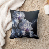 ウィスピーの紫の虹彩花 クッション (ブランケット)