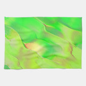 ウィスピーは鮮やかな緑に刻まれた？ キッチンタオル (横)