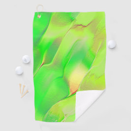 ウィスピーは鮮やかな緑に刻まれた？ ゴルフタオル